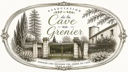 Logo De la Cave au Grenier au format bandeau ovale