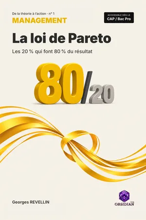 Couverture : La loi de Pareto, les 20 % qui font 80 % du résultat